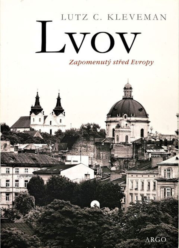 Titulní obálka knihy o ukrajinském městě Lvov