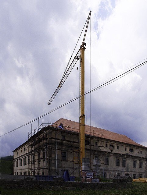 Celkový pohled na zámek ve Stvolínkách od severu