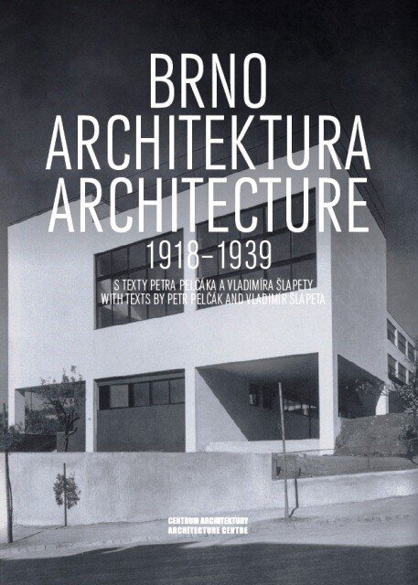 Obálka knihy o brněnské funkcionalistické architektuře 