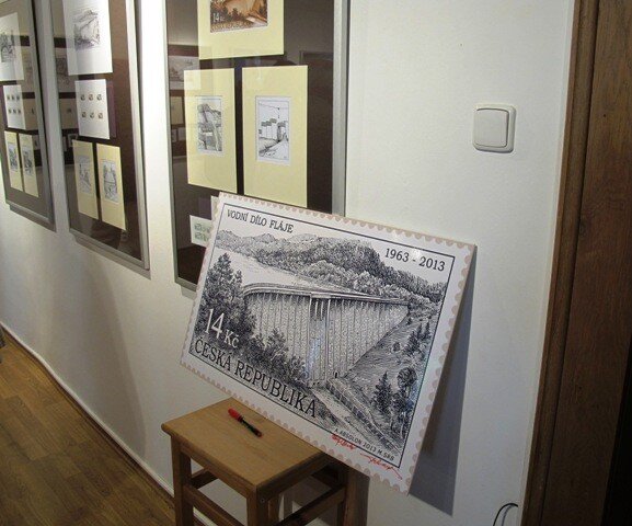 Výstava u příležitosti vydání poštovní známky Vodní dílo Fláje (ilustrační fotografie)