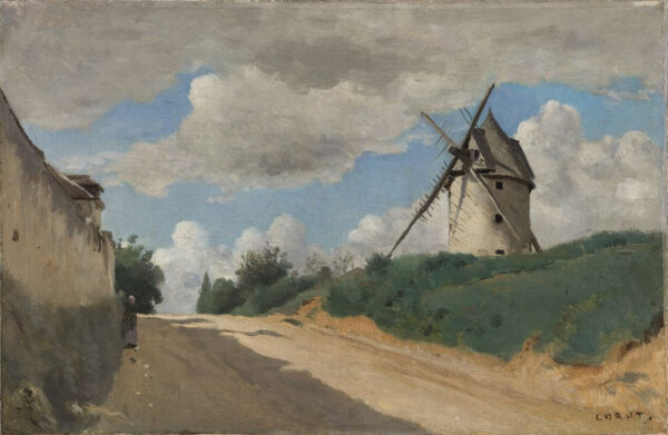 Jean-Baptiste Camille Corot, Větrný mlýn, 1835–1840