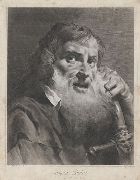 Pitteri Marco Alvise, Svatý Pavel, nedatováno (asi 1742), lept čárový, mědiryt, papír