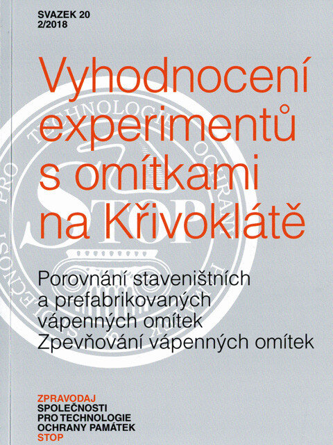 Nový Zpravodaj Společnosti pro technologie ochrany památek – STOP se týká vyhodnocení experimentů s omítkami na Křivoklátě. 