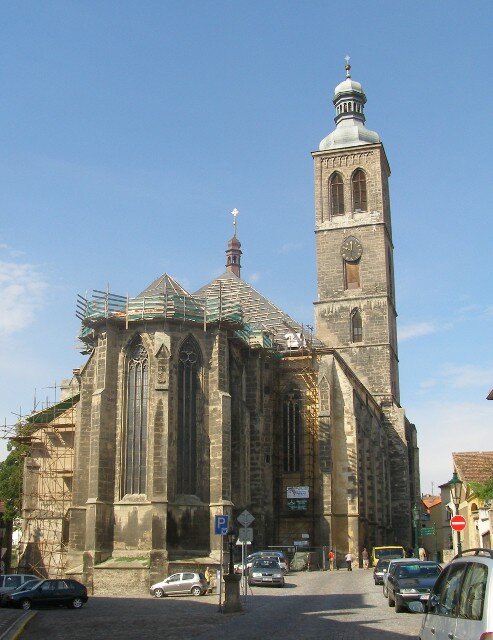 Kostel sv. Jakuba Většího v Kutné Hoře je jednou z dominant města.