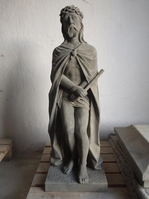 Plastika Ecce homo ve stavu po restaurování
