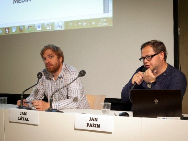 Třetí panelové diskuze se zúčastnili Jan Látal a Jan Pažin ze studia Družina.