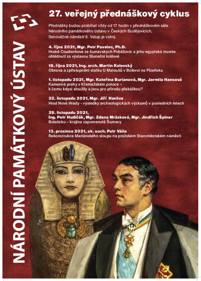 Podzimní turnus přednášek začíná povídáním o hraběti Coudenhove a jeho egyptské mumii.