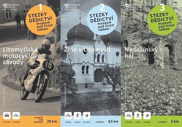 Titulní strany průvodců Stezky dědictví