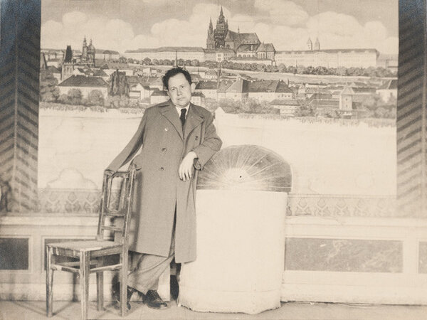 Josef Sudek v roce 1938 na snímku Jaromíra Funkeho