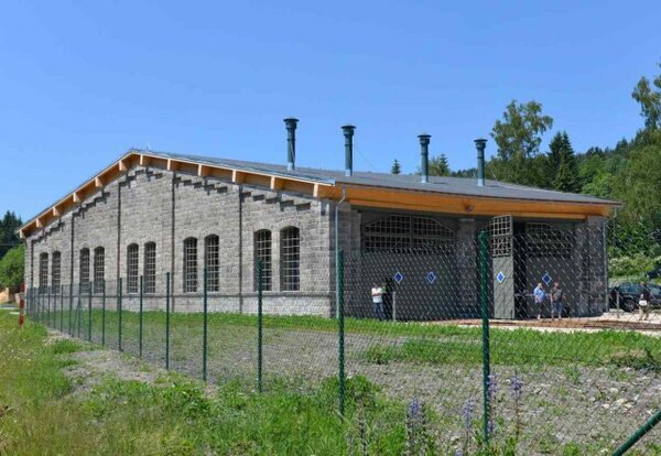 Výtopna v železniční stanici Kořenov