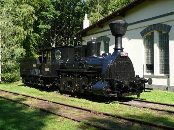 Lokomotiva 324.391, Železniční muzeum Lužná u Rakovníka (ilustrační foto)