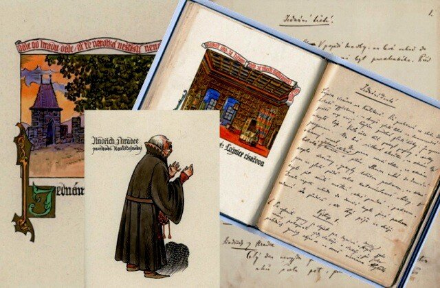 Staré tisky, rukopisy, korespondence, ilustrace, grafika, ale i předměty z pozůstalosti významných osob naší kultury představuje virtuální výstava Památníku národního písemnictví.