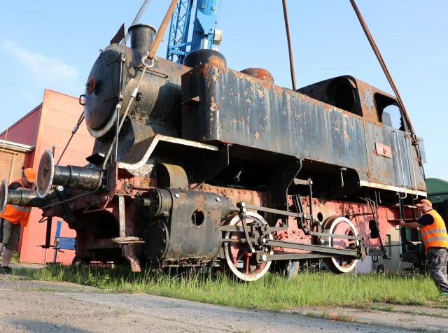 Historickou parní lokomotivu čeká generální oprava.