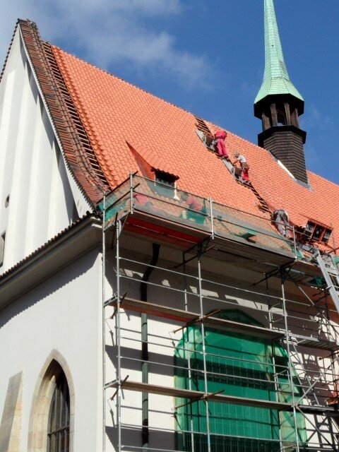Prejzová krytina společnosti Tondach byla zvolena jako nejvhodnější pro rekonstrukci Betlémské kaple.