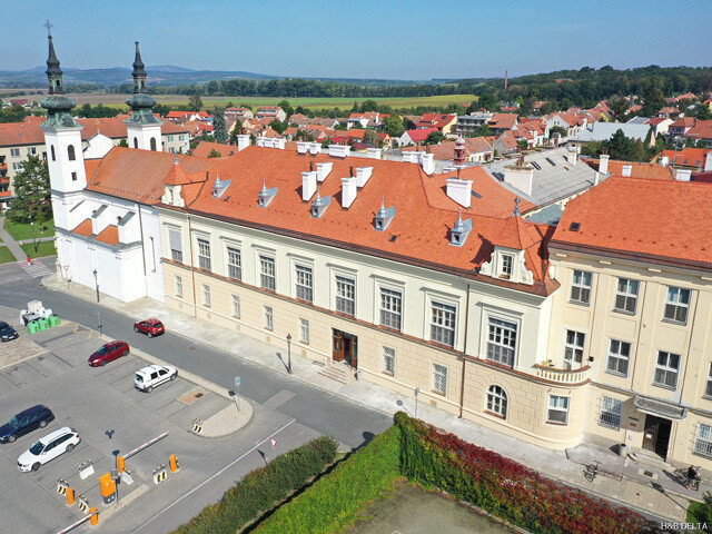 Celkový pohled na valtickou nemocnici