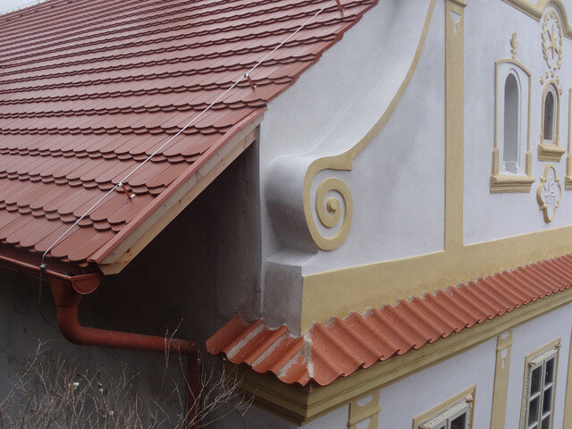 Detail obnovené fasády