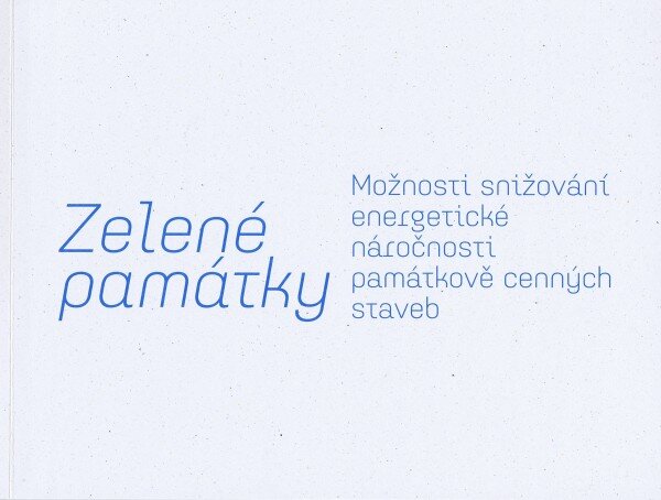 Zelené památky - obálka knihy