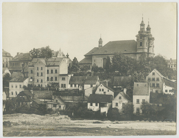 Liberec s kostelem sv. Kříže, fotografie po zásahu.