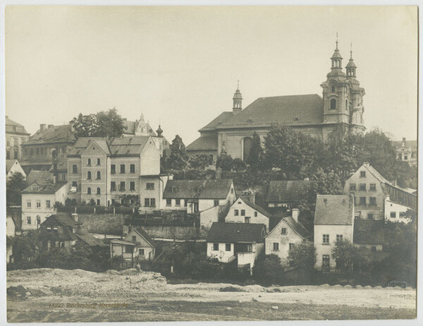 Liberec s kostelem sv. Kříže, fotografie po zásahu.