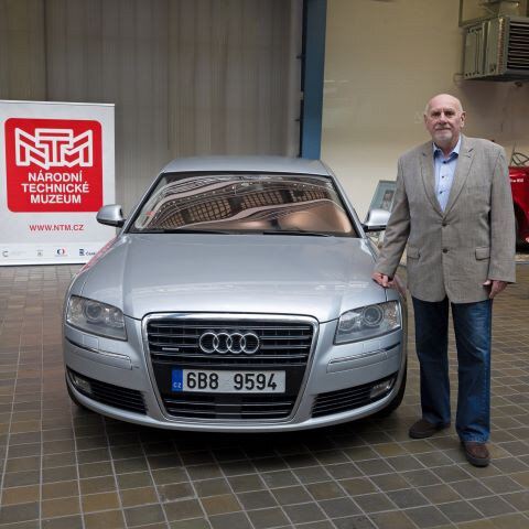 Vůz Audi A8 L Pavla Rychetského obohatilo vozový park Národního technického muzea.