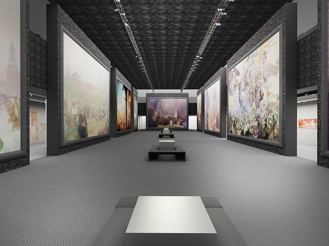 Vizualice expozice Slovanská epopej