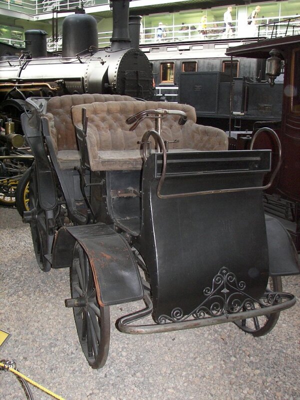 NW Präsident, první automobil vyrobený v 1897, ve firmě později známé jako Tatra, Národní tecnické muzeum v Praze