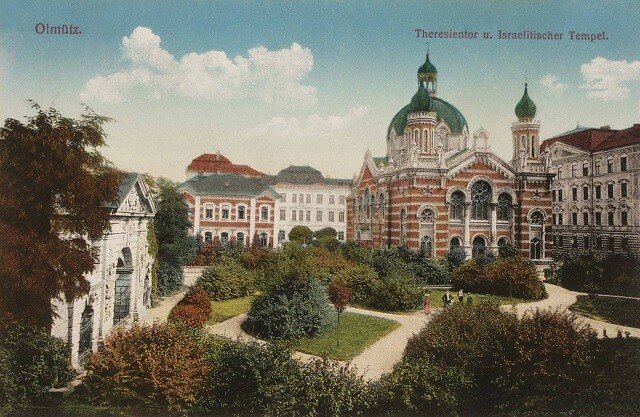 Pohlednice s motivem olomoucké synagogy