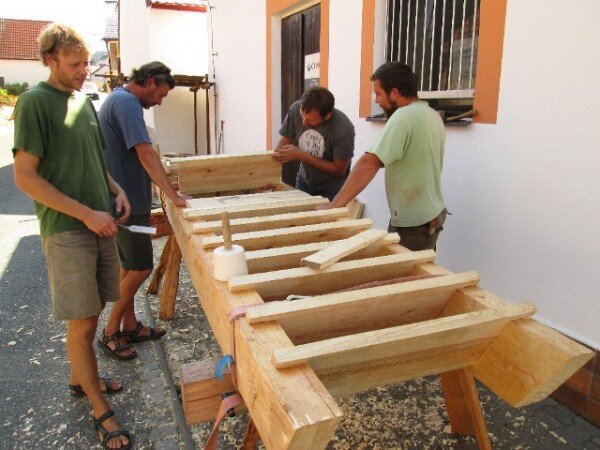 Tesaři se na letním kurzu v Merklíně setkali v roce 2015 již počtvrté.