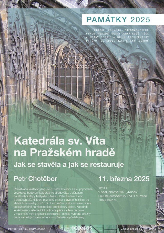Pozvánka na první přednášku o katedrále sv. Víta
