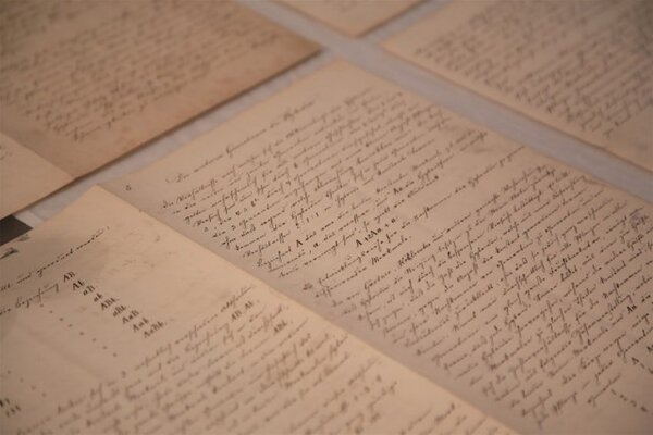 Originální rukopis Gregora Johanna Mendela