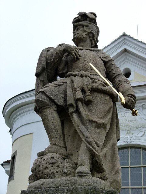 Zrestaurovaná socha sv. Jana v říjnu 2015
