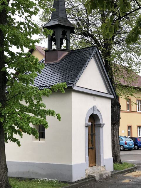 Kaple sv. Jana Nepomuckého ve Volavci po opravě