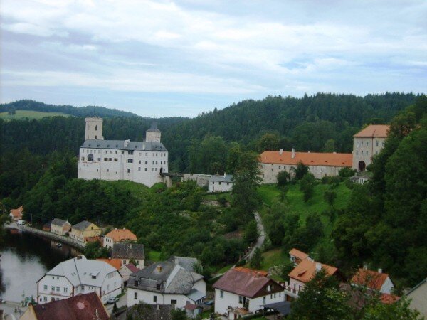 Rožmberk - celkový pohled na hradní areál