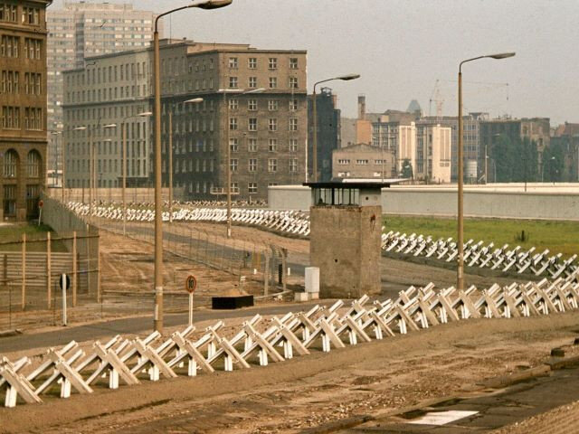 Berlínská zeď v roce 1977