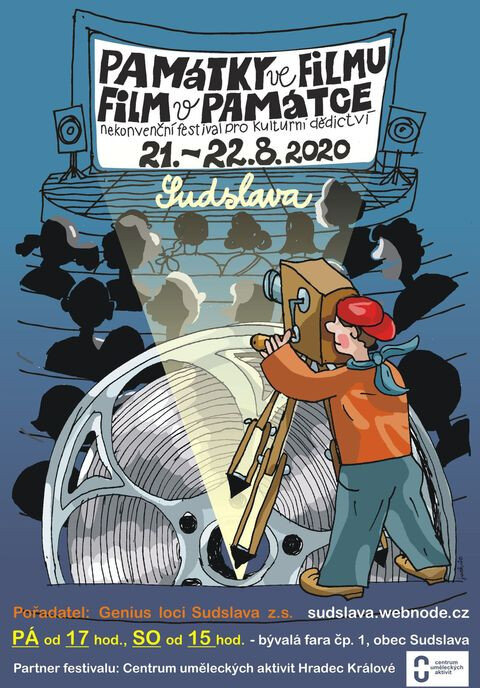Plakát festivalu Památky ve filmu – Film v památce