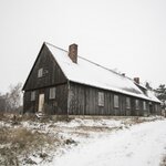 Dřevěná budova školní tělocvičny ve Stonařově