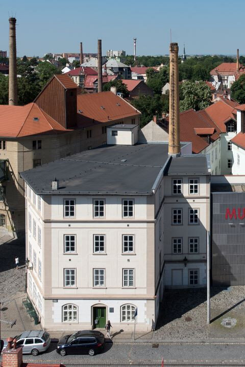 Pohled na Chrám chmele a piva v Žatci