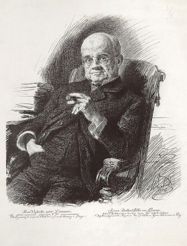 Portrét mecenáše Uměleckoprůmyslového musea v Praze Vojtěcha Lanny