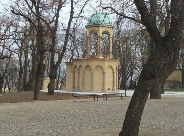 Zrekonstruovaná kaple Božího hrobu na Petříně