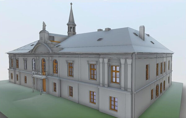 Informační model budovy (BIM) zámku Pravonín