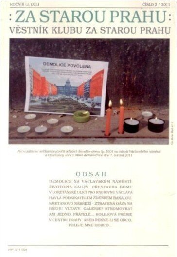 Věstník Klubu Za starou Prahu č. 2/2011
