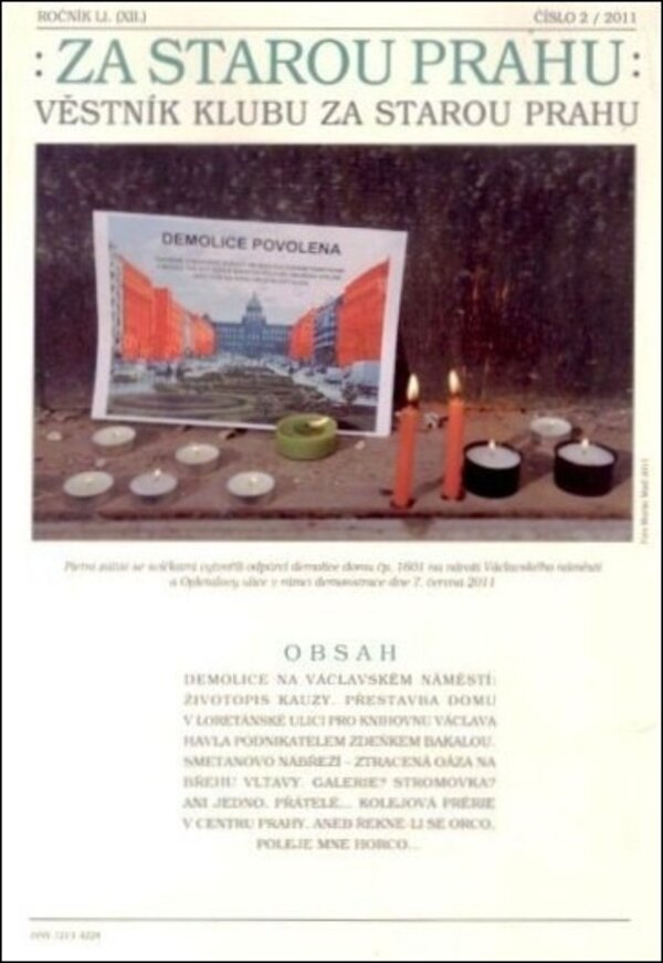Věstník Klubu Za starou Prahu č. 2/2011