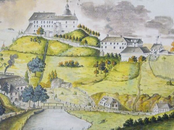 Grabštejn na dobovém vyobrazení