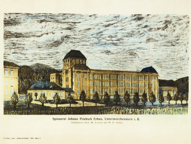 Carl Arnold Séquin-Bronner, čtvrtá tkalcovna Benedikta Schrolla v Broumově-Olivětíně, 1892