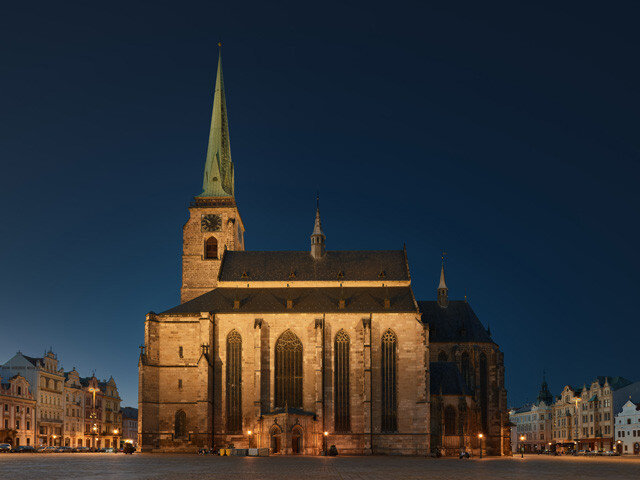 Nově nasvětlený chrám sv. Bartoloměje