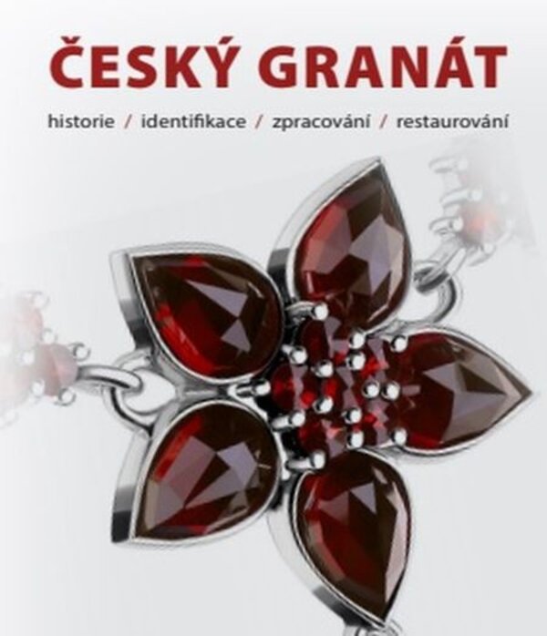 Motiv šperku z českého granátu (z pozvánky na konferenci)