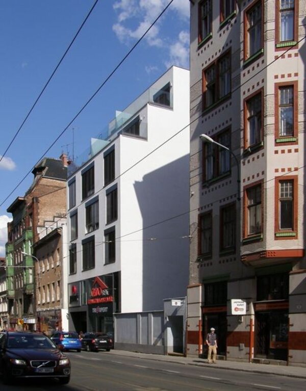Brno – polyfunkční dům na třídě Milady Horákové.