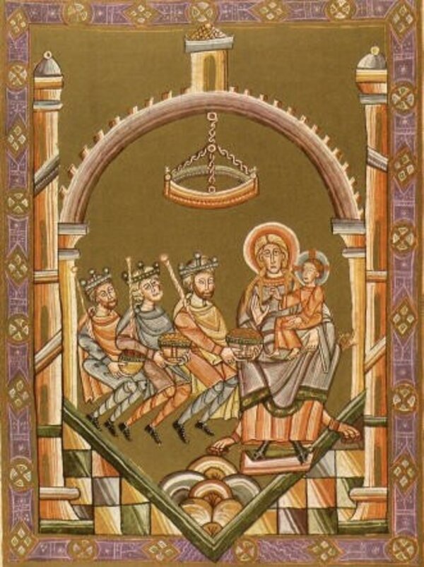 Kodex vyšehradský – náhled na jednu ze stran rukopisu