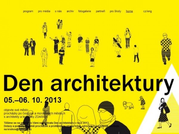 Plakát, který zve na akci Den architektury.
