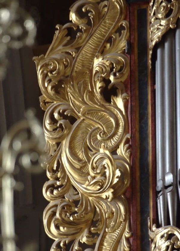 Ozdobný detail varhan (ilustrační foto)